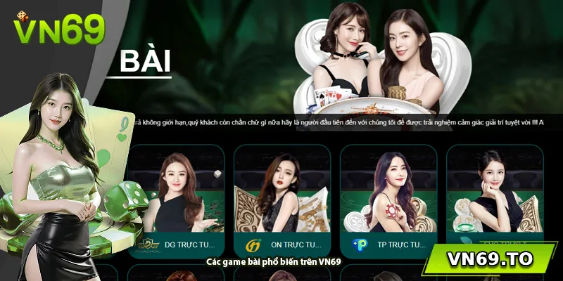 Các game bài phổ biến trên VN69
